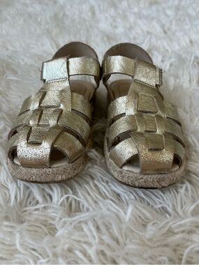 ZARA Gold Fisherman Sandals